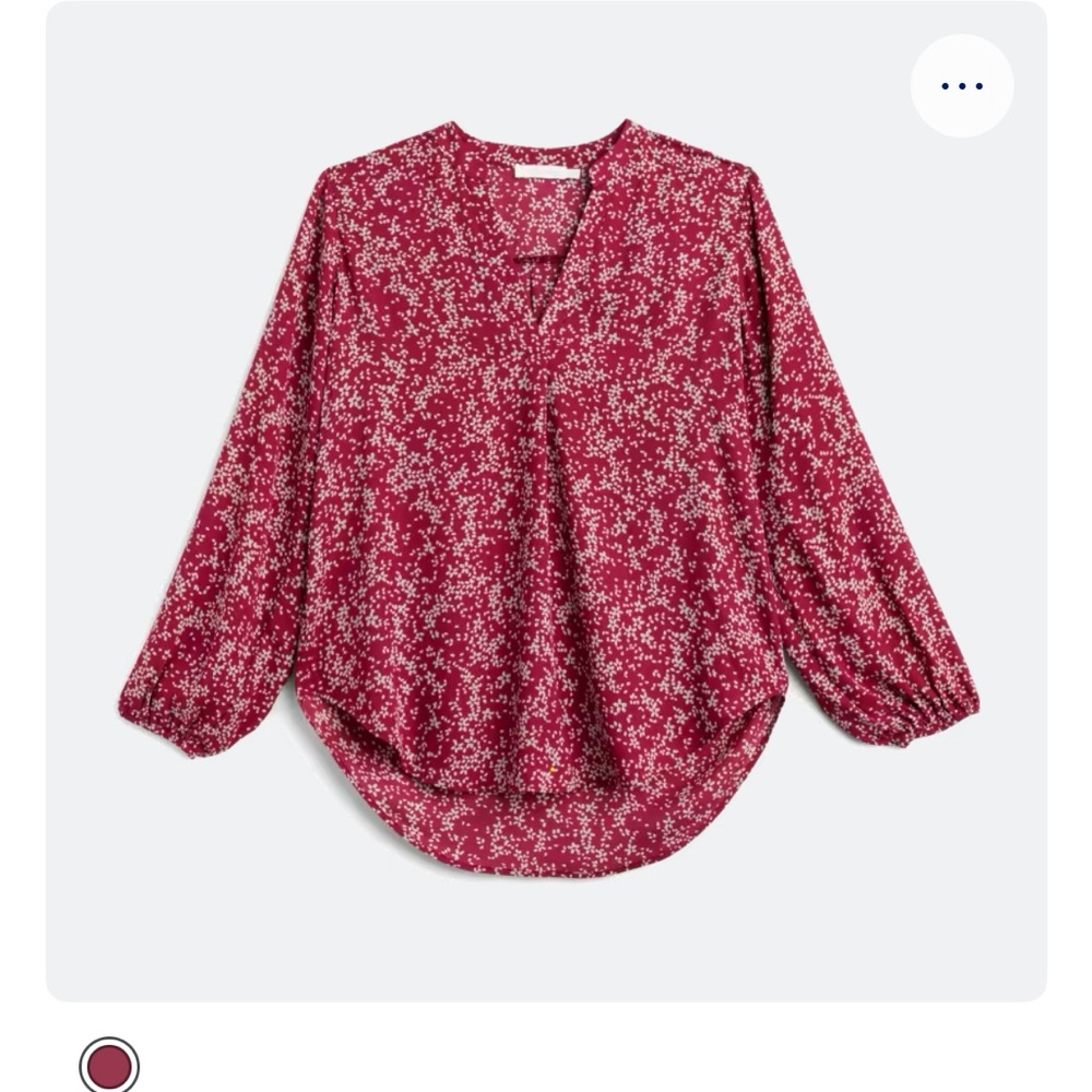 Floral Print Women's Top - Red